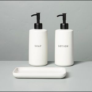 Hearth and Hand stoneware soap & lotion pu…